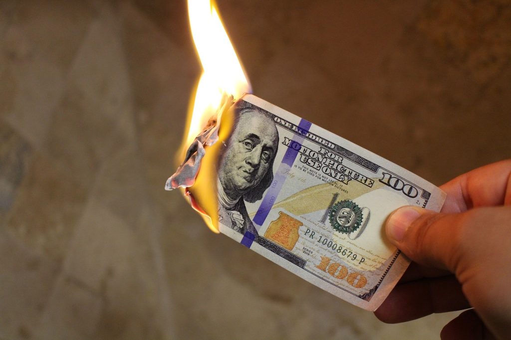 Holding assets that lose value